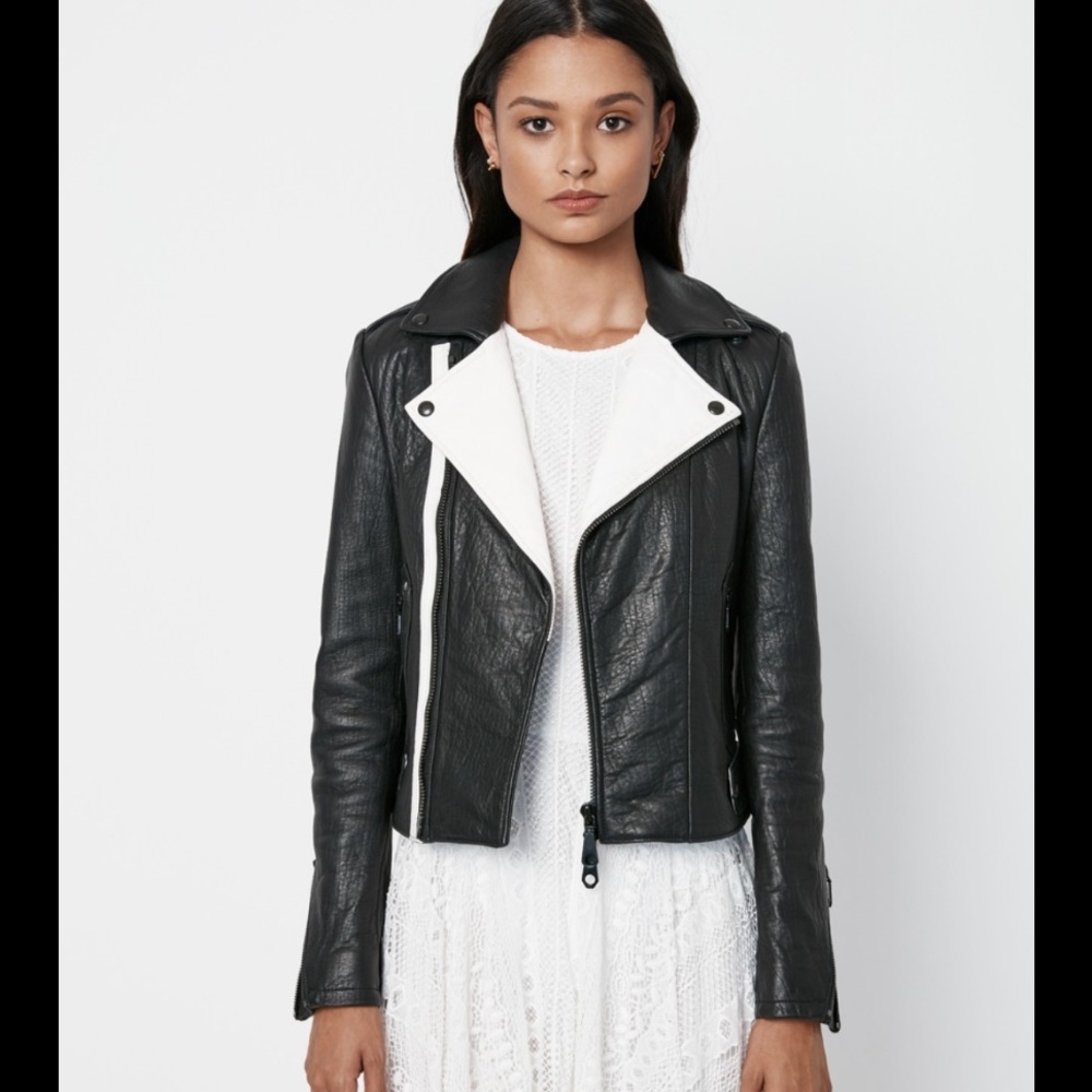 Rebecca Minkoff Wolf Leather Motorcycle Jacket